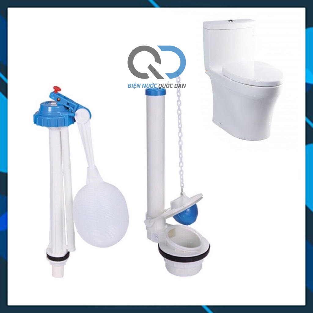 Bộ Xả Nước Bồn Cầu 2 Khối Kiểu Nhấn Gạt