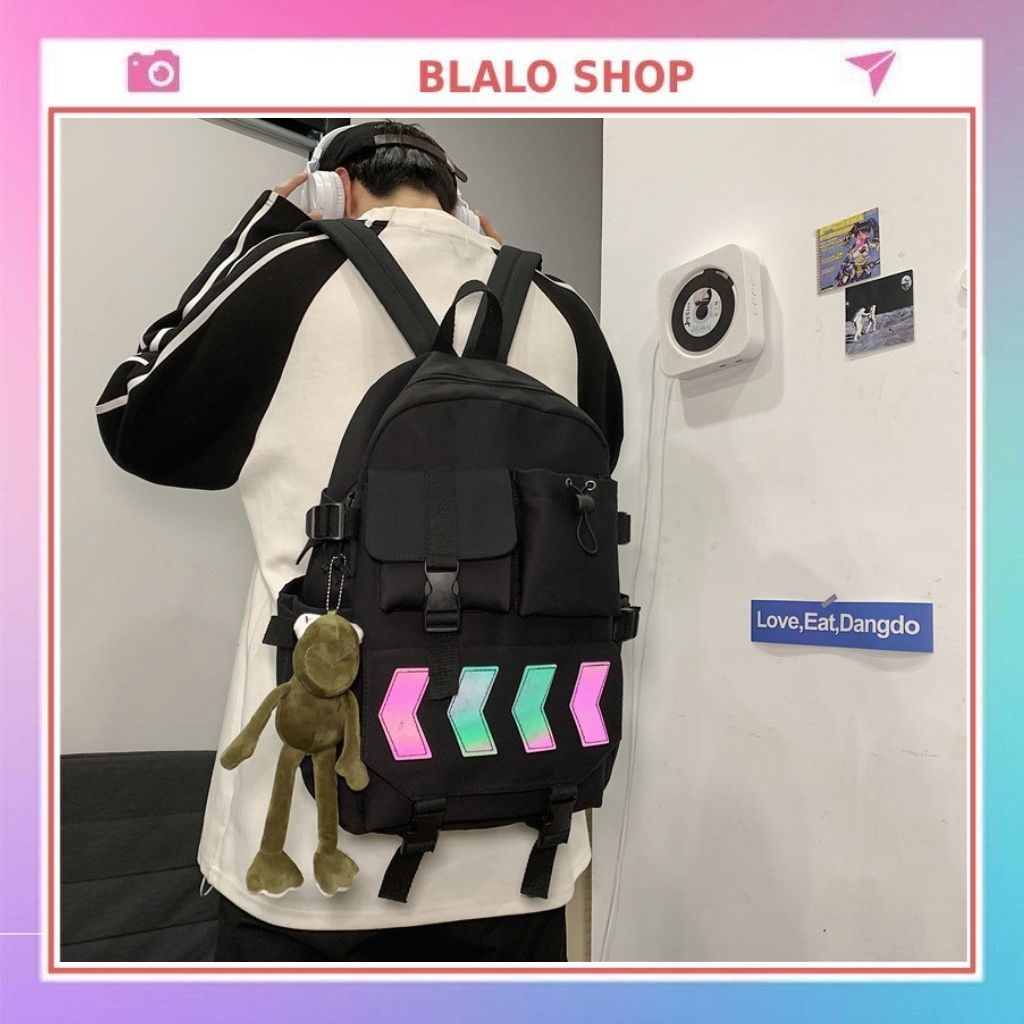 [Rẻ nhất Shopee] Balo thời trang nam nữ phản quang Hàn Quốc -Free ship- Balo nam nữ đi học đi chơi siêu đẹp BL 21