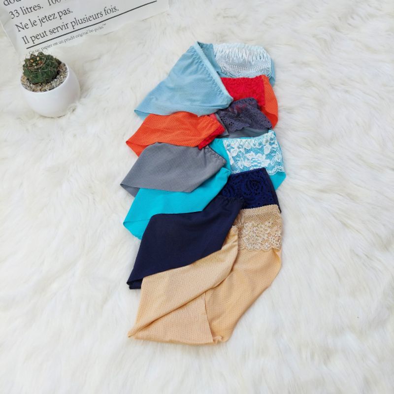 Quần nữ phối ren thông hơi, thoáng mát - lotren