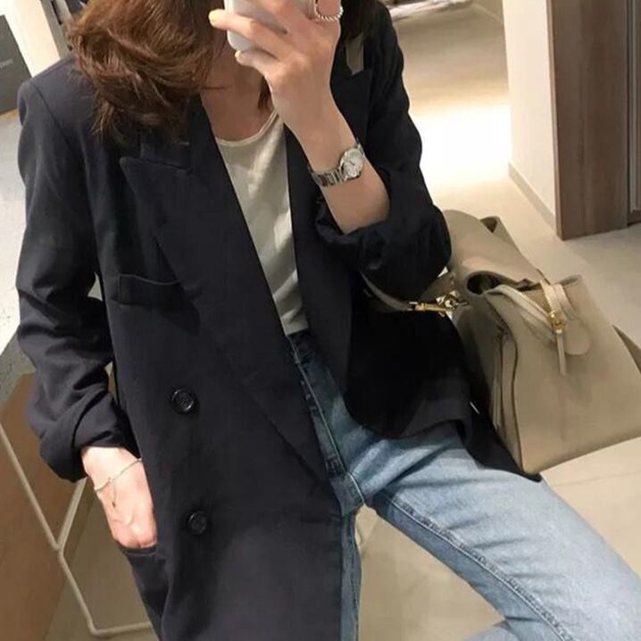 Áo Khoác blazer Dáng Rộng Phong Cách Hàn Quốc Thời Trang Xuân Thu  Mới Cho Nữ