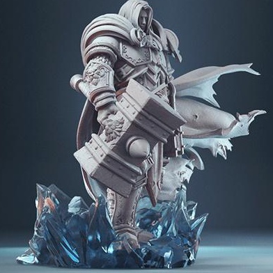 Mô Hình Arthas World Of Warcraft Bằng Chất Liệu Nhựa Resin - Cao 16 cm