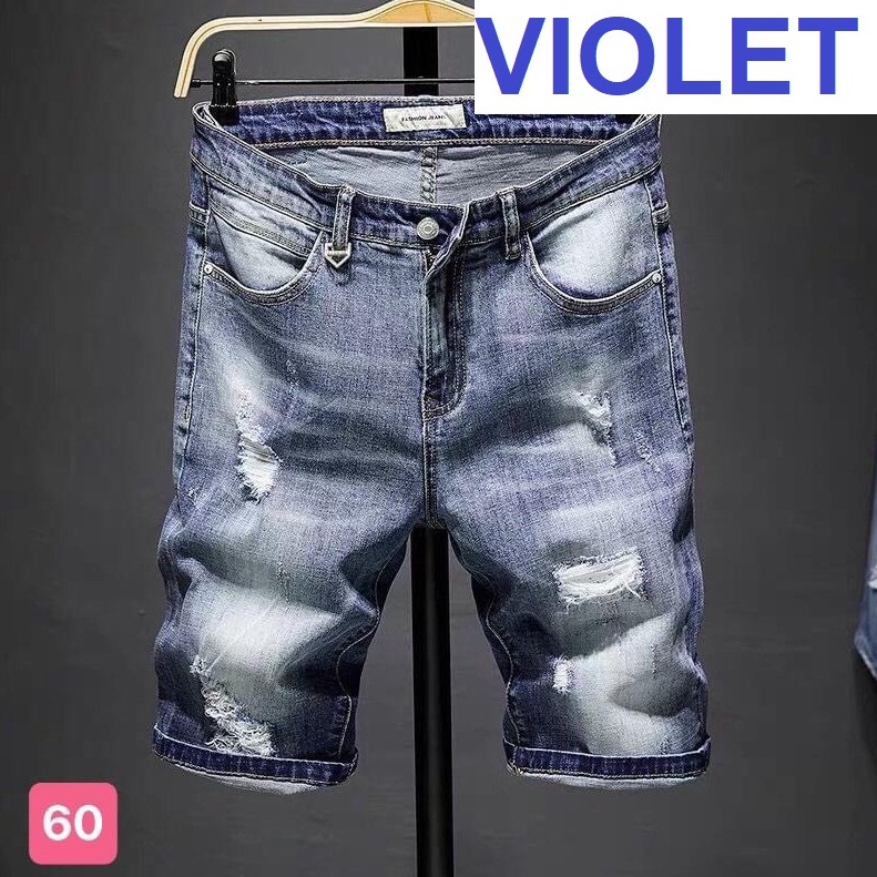 QUẦN SHORT JEAN NAM RÁCH CAO CẤP FORM CHUẨN HIỆN ĐẠI KJ 60 VIOLETSHOP