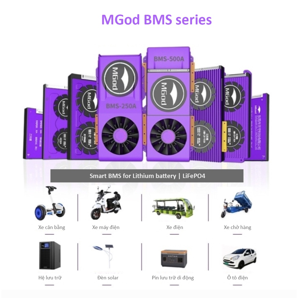 Mạch bảo vệ pin BMS 7s 24v 40A