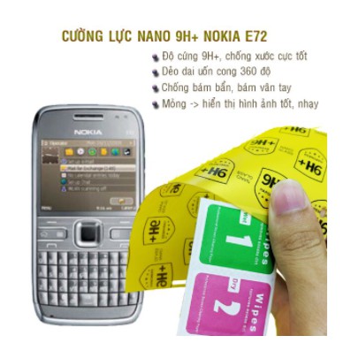 COMBO ỐP LƯNG [MÀU TRẮNG] VÀ KÍNH CƯƠNG LỰC DẺO NANO 9H+ DÀNH CHO NOKIA E72 [TẶNG KÈM ĐỒ LAU KÍNH]