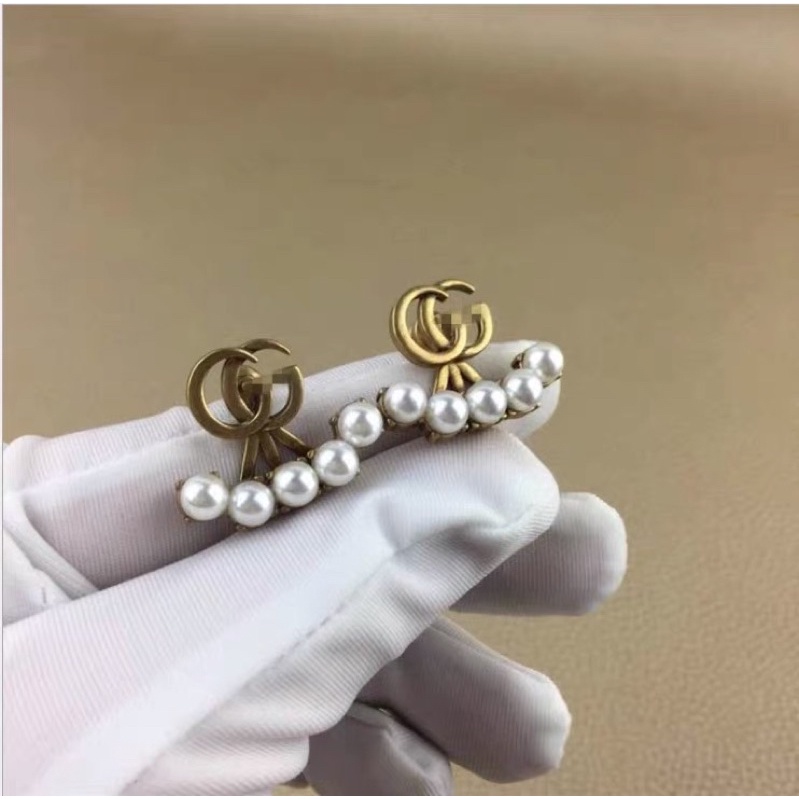 Hoa tai hợp kim đính hạt GC - Maben