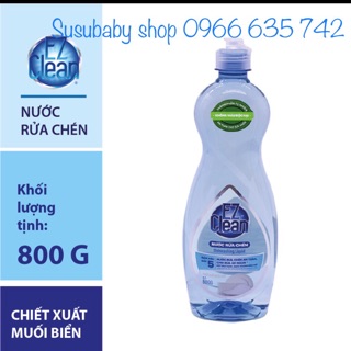 Nước rửa chén không màu EZ Clean Hương muối biển