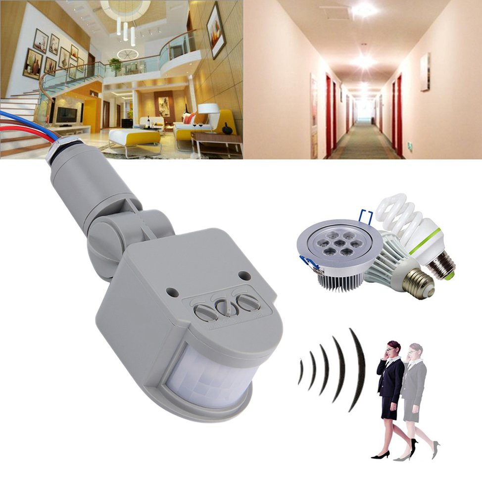 Công tắc cảm biến chuyển động hồng ngoại trong nhà/ ngoài trời AC 220V cho đèn LED