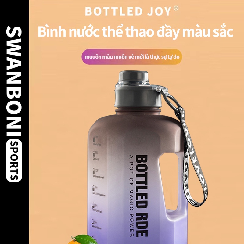 Bình đựng nước thể thao Tập gym 2200ml siêu to tiện dụng đem đi mọi ,du lịch ngoài trời,Đáp ứng lượng nước hàng ngày