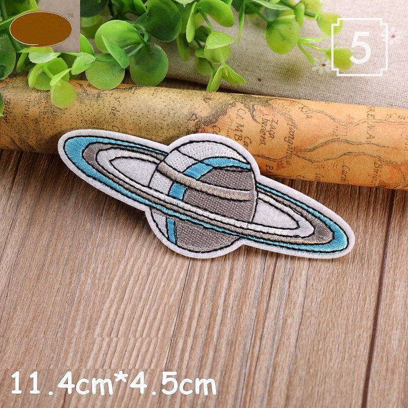 Sticker Logo Patch Ủi Áo Hình Vũ Trụ Dễ Thương Planet