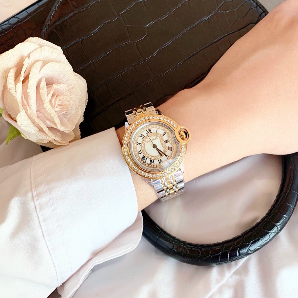 Đồng hồ nữ dây kim loại Mike 8403 chính hãng, mặt tròn, chống nước bảo hành 12 tháng