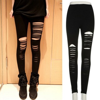 Quần legging rách sành điệu dành cho nữ