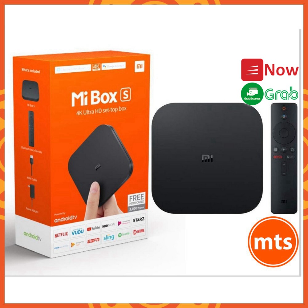 Tivi Box Xiaomi Mi box S 4K SX 2020 Bản Quốc Tế Tiếng Việt Tìm Kiếm Giọng Nói