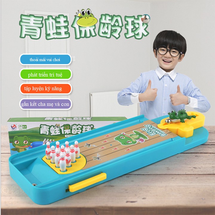 Trò chơi cho bé ếch bắn bowling T300