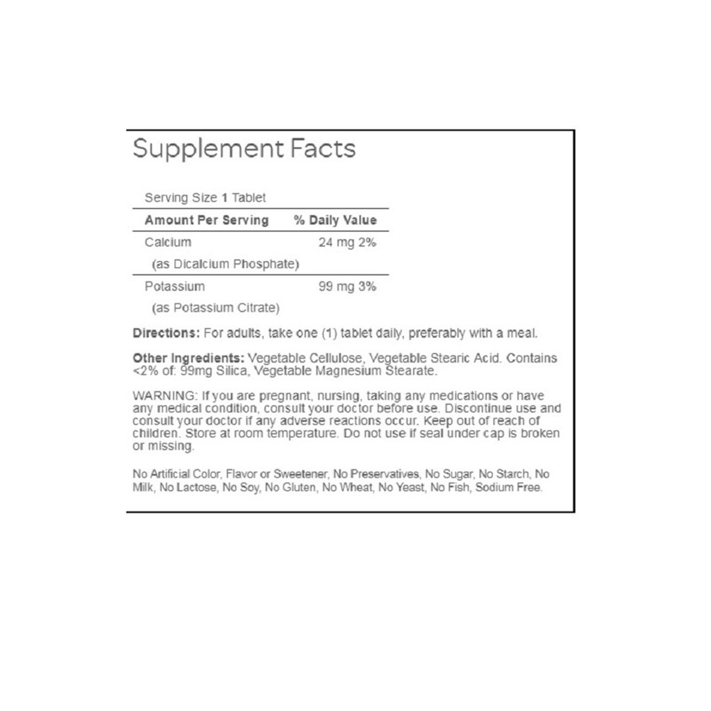 Viên uống Hạn chế hoa mắt, chóng mặt, choáng váng đầu bổ sung Kali Puritan's Pride Potassium Citrate 100 viên | BigBuy360 - bigbuy360.vn