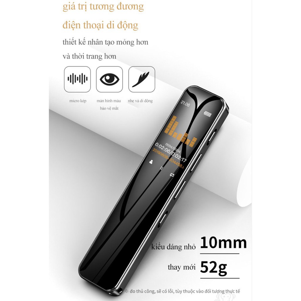 Máy ghi âm giảm nhiễu màn hình IPS HD cao cấp | BigBuy360 - bigbuy360.vn