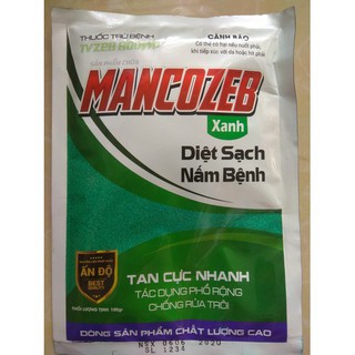 Trừ nấm bệnh TVZEB 800WP có chứa MANCOZEB Xanh - gói 100 gram