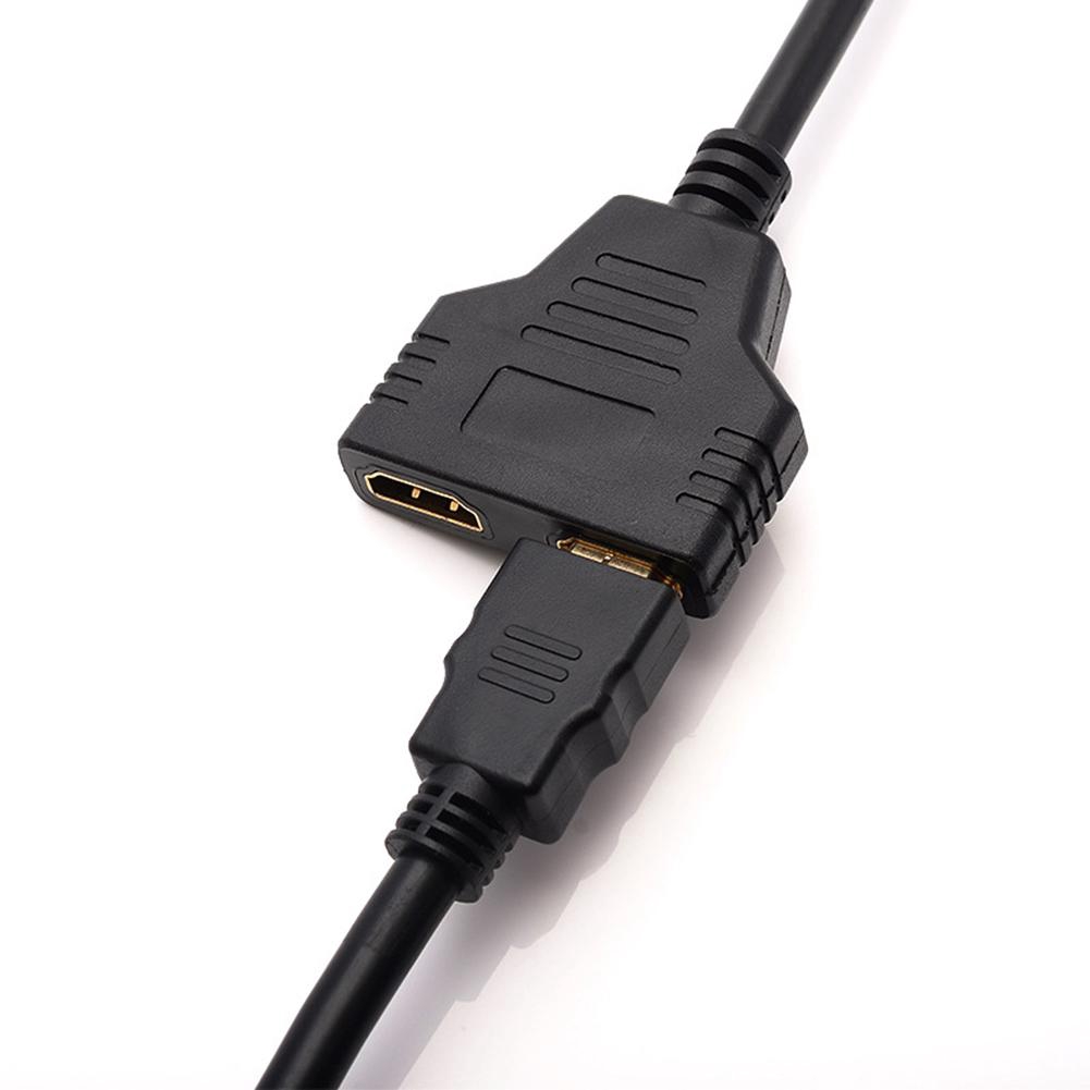 Cổng HDMI 1080P Nam thành 2 Nữ 1 trong 2 Out Bộ chuyển đổi cáp Splitter