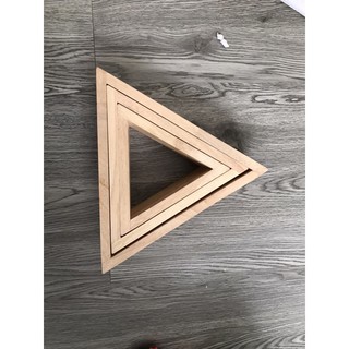 combo sét 3 kệ tam giác trang trí