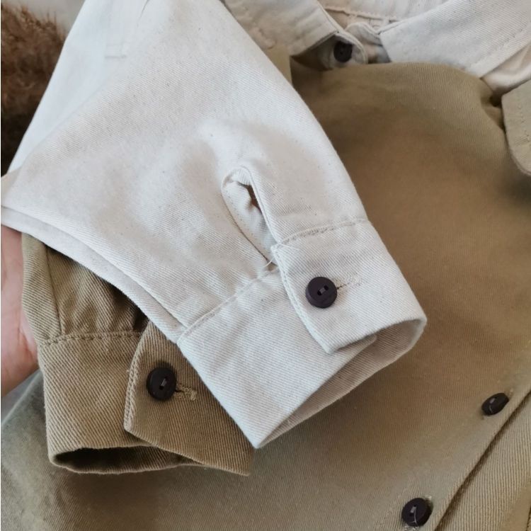 [Babycat] Hàng Có Sẵn Hàng Bán Chạy Áo Sơ Mi Cotton Thêu Thủ Công Phong Cách Nhật Bản Hàn Quốc Nhật Bản Mùa Xuân Thu Cho Bé Trai