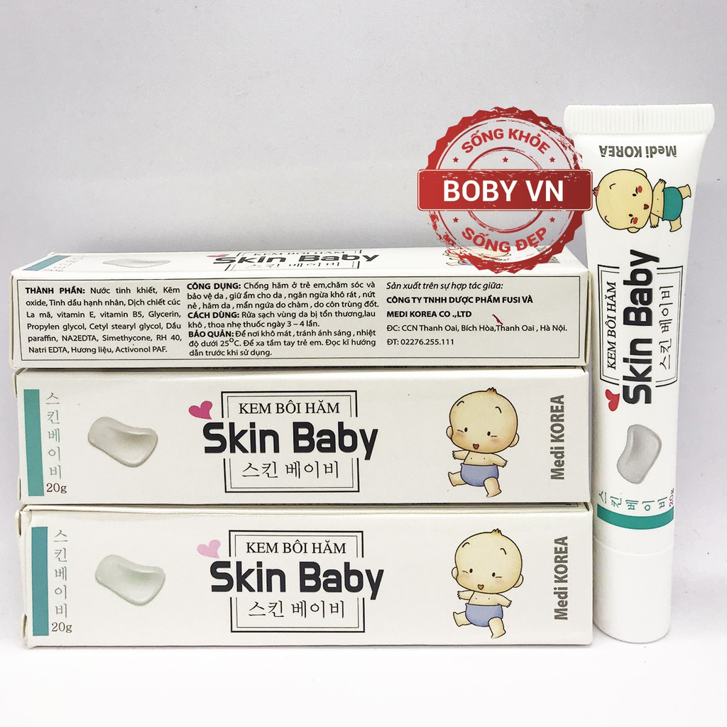 Kem bôi hăm da cho bé Skin Baby chống hăm ở trẻ em