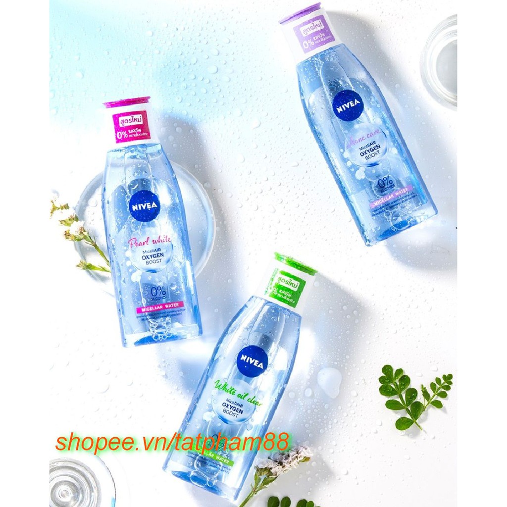 Nước Tẩy Trang 200Ml Nivea Xann Cho Da Nhờn Micellar Water Ngăn Nhờn Và Ngừa Mụn Chính Hãng.