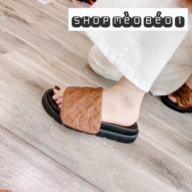 Dép spsl quai dán ngang vân chìm fullbox