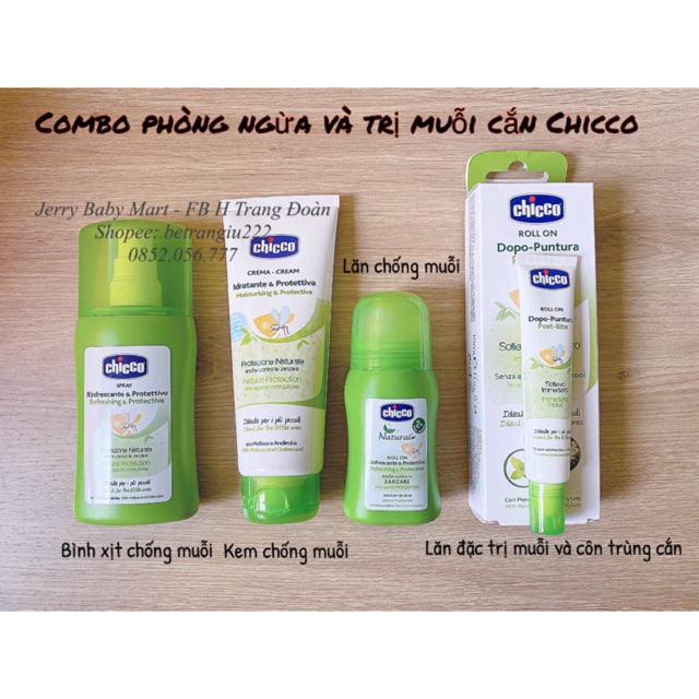 BÌNH XỊT/ KEM/ LĂN CHỐNG MUỖI CHICCO