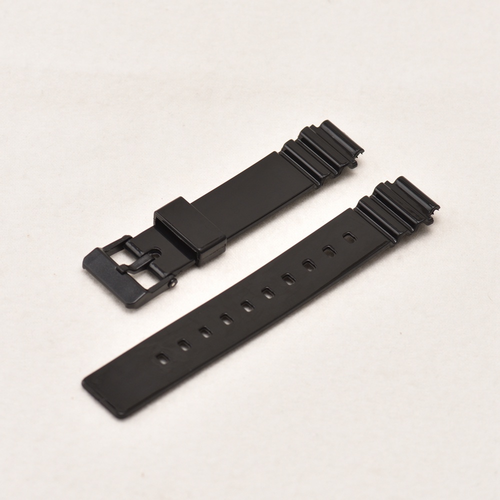 Dây Đeo Tay 14mm Bằng Nhựa Resin Màu Trắng Đen Chống Nước Thay Thế Cho Casio LRW-200H