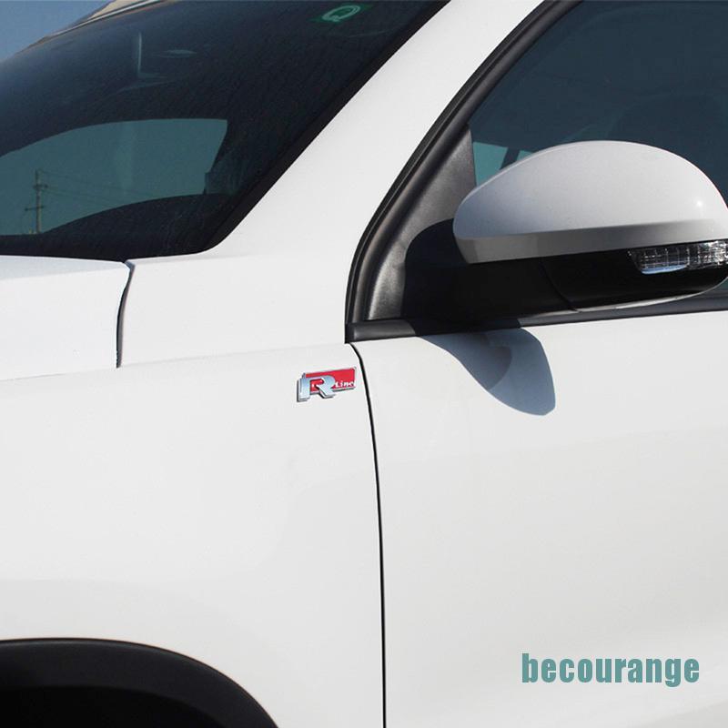 Miếng dán chữ R-line bằng kim loại trang trí xe hơi VW CC GTI Passat