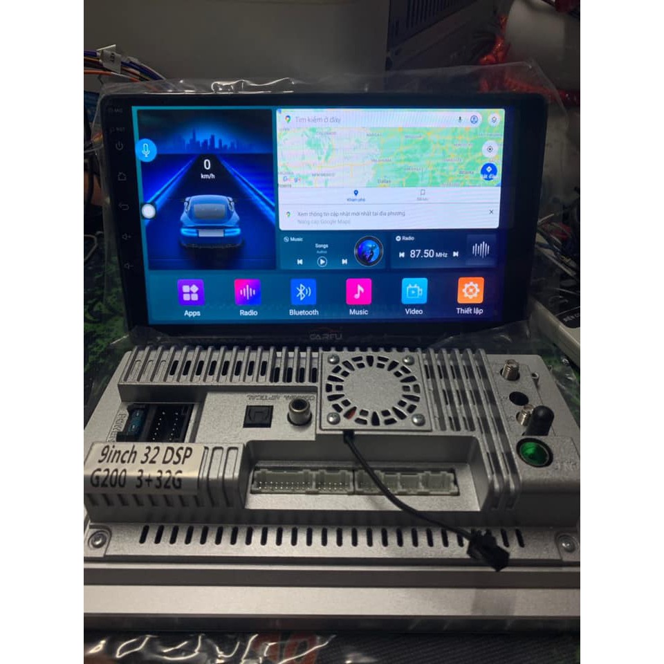 Màn hình android Carfu G200/ G200Pro 4G/5G chip 8 nhân Ram 3Gb/32Gb 4Gb/64gb thế hệ mới