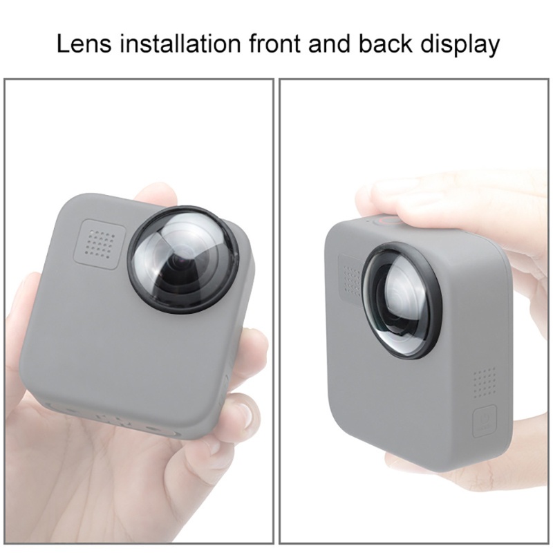 Bộ 2 Nắp Bảo Vệ Ống Kính Camera Bằng Acrylic Chống Trầy / Bụi Bẩn Tiện Dụng Cho Max Action