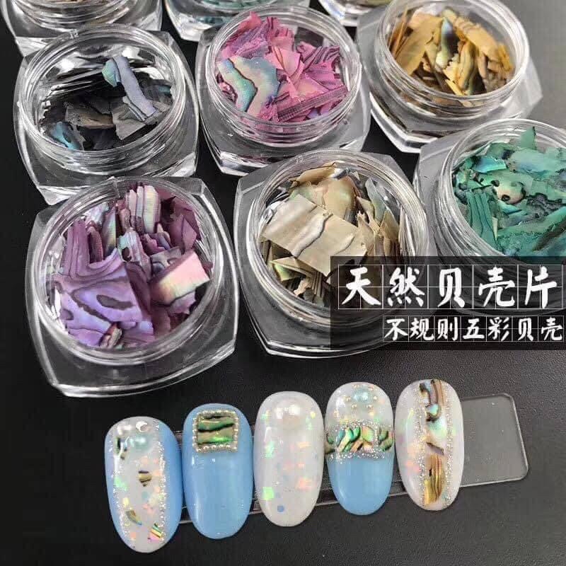 Xà cừ nail vân đá mỏng sét 12 màu [Hàng Đẹp]