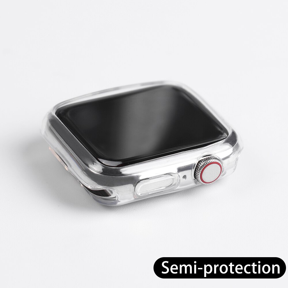 Vỏ bảo vệ silicon mềm thích hợp cho đồng hồ thông minh Apple Watch Series Se 65432 44MM 40MM iWatch 38mm 42MM