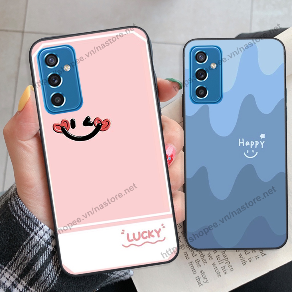 Ốp lưng Samsung M52 5G mặt cười, họa tiết caro đơn giản đẹp cute