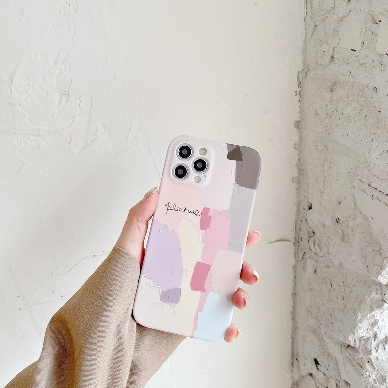 Ốp Điện Thoại Chống Rơi Họa Tiết Tranh Sơn Dầu Cho iPhone 14 13 12 11 Pro MAX Mini X XR XS MAX 8 7 Plus