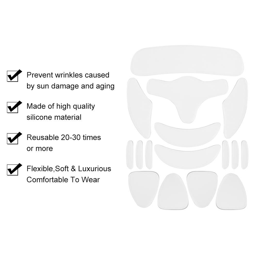 (Hàng Mới Về) Miếng Dán Nâng Cơ Mặt Chống Nếp Nhăn Bằng Silicone