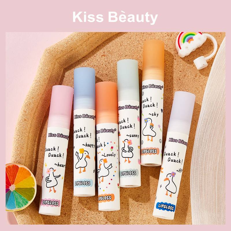 KISS BEAUTY Dream Duck Lip Gloss Lip Tint Lips Care Red Velvet Matte Makeup  Long Lasting Liptint Lipgloss Lipstick Moisturizing