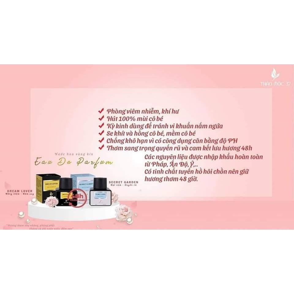 Combo Nước hoa vùng kín Thảo Mộc 37, Nước Hoa cô bé 48 giờ Chính hãng