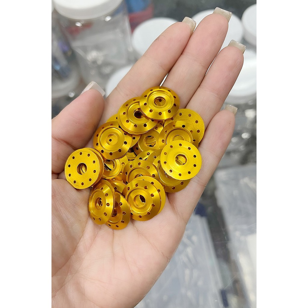 [Mã LIFEAU5SALE giảm 20k đơn 50k] Lông đền nhôm (Lỗ) nhiều màu 6li cho ốc Salaya, ốc Titan GR5