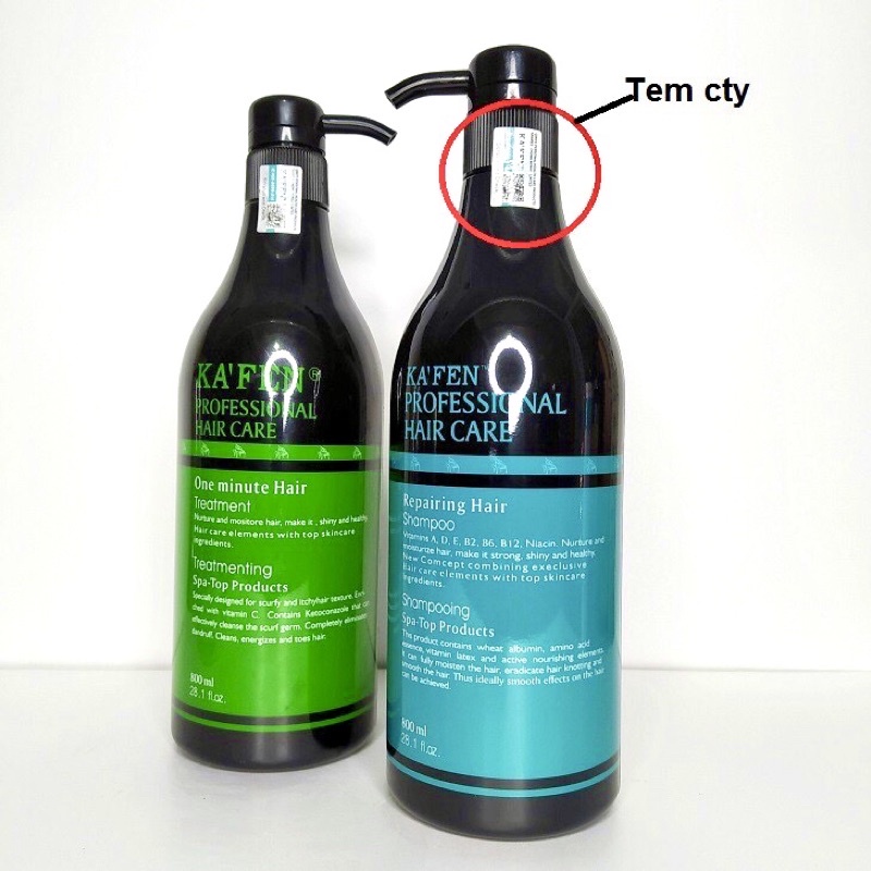 Dầu Cặp CAFEN 800ml Gội + Xả - SIÊU DƯỠNG PHỤC HỒI TÓC HƯ TỔN