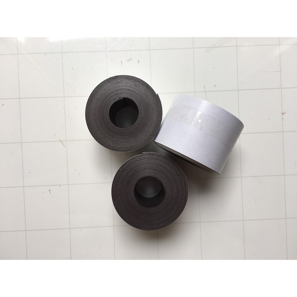Cuộn Nam Châm Dẻo Dài 3m x 5cm x 1mm - Có Phủ Lớp Băng Keo