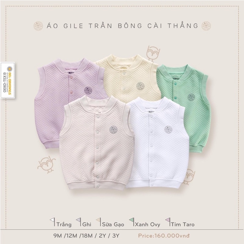 Áo gile trần bông Cookie