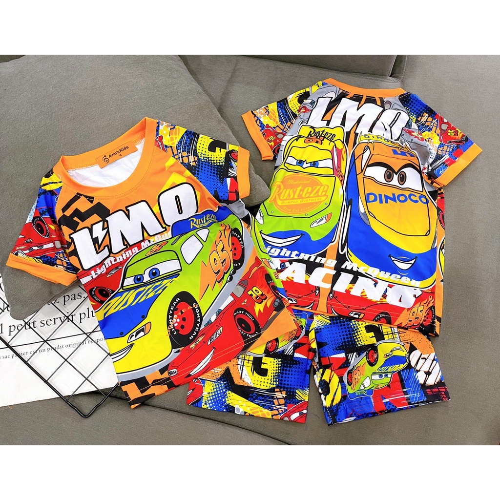 Đồ bộ bé trai size đại 22-40kg 11-12 tuổi vải thun lạnh 3D cao cấp Jennie kids J481