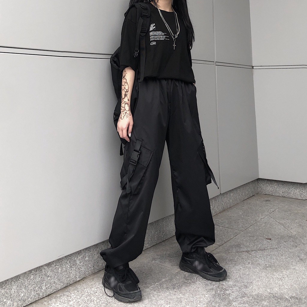 [Mã FASHIONT4WA2 giảm 10K đơn 50K] Quần jogger kaki nam nữ túi hộp phối dây 2 bên/ Quần kaki dáng dài ống suông ulzzang | BigBuy360 - bigbuy360.vn