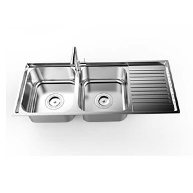 Chậu rửa bát 2 hố 1 bàn Sơn Hà S105 chuẩn inox 304