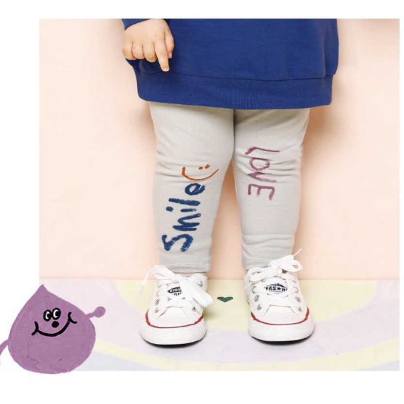 Quần legging bé gái Smile MM. HA2704