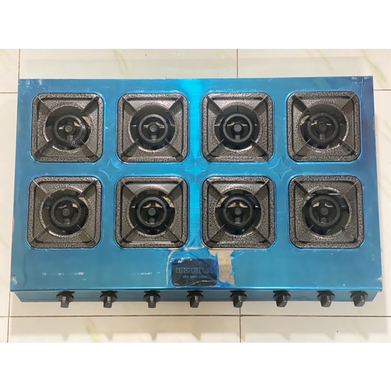 Bếp gas công nghiệp 8 họng chuyên mỳ cay , bánh xèo, bếp gas 8 lò