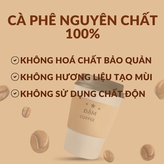 Cà phê bột Robusta ĐẬM KAFE - Nguyên chất rang mộc 500g