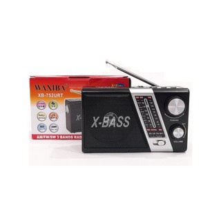 Loa Đài Radio WAXIBA XB-752 Chạy USB , Thẻ Nhớ , Kiêm Đèn Pin . Bắt Sóng Cực Tốt , Loa To , NGƯỜI GIÀ Dễ Sử Dụng