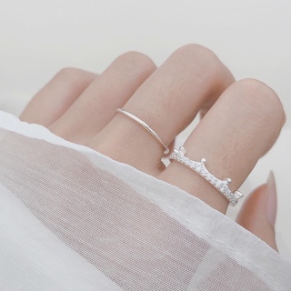 Nhẫn bạc nữ nhẫn vương miện